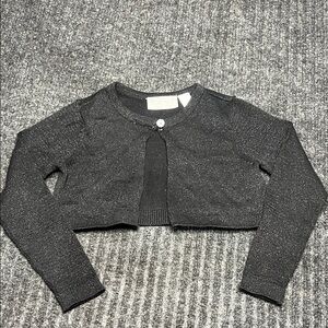 The Children's Place Toddler cardigan black with silver sparkle size 2T